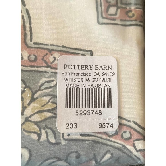 NWT Pottery Barn Organic Cotton pillow sham 26” x 20” - Picture 5 of 7